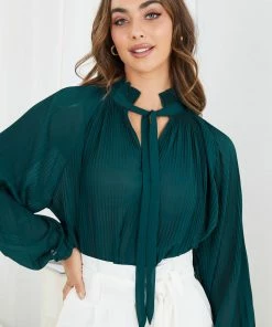 Ebby And I Zipporah Blouse - Green