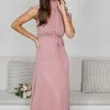 Desire Zita Dress - Dusty Pink