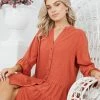 Style Box DRESSES Zoya Dress - Rust