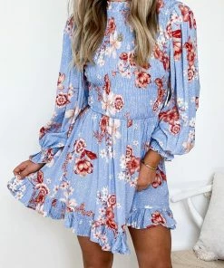 Willo Fashion Adreana Dress - Blue Floral