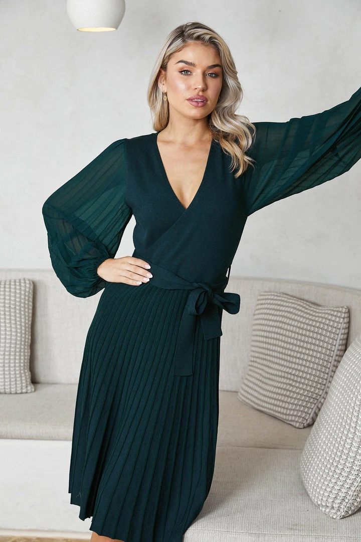 Spicy Sugar Abby Mae Dress - Green DRESSES 3 Spicy Sugar Abby Mae Dress - Green DRESSES