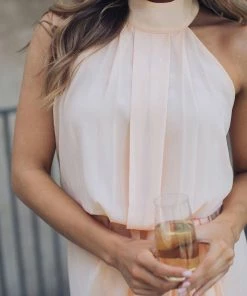 Esther Luxe Amaryllis Dress - Soft Peach 19 Esther Luxe Amaryllis Dress - Soft Peach