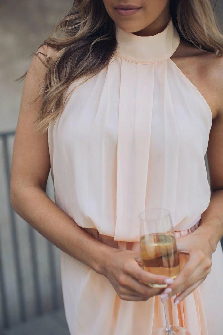 Esther Luxe Amaryllis Dress - Soft Peach 9 Esther Luxe Amaryllis Dress - Soft Peach