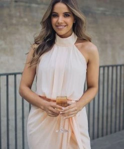 Esther Luxe Amaryllis Dress - Soft Peach 20 Esther Luxe Amaryllis Dress - Soft Peach