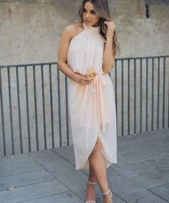 Esther Luxe Amaryllis Dress - Soft Peach 21 Esther Luxe Amaryllis Dress - Soft Peach