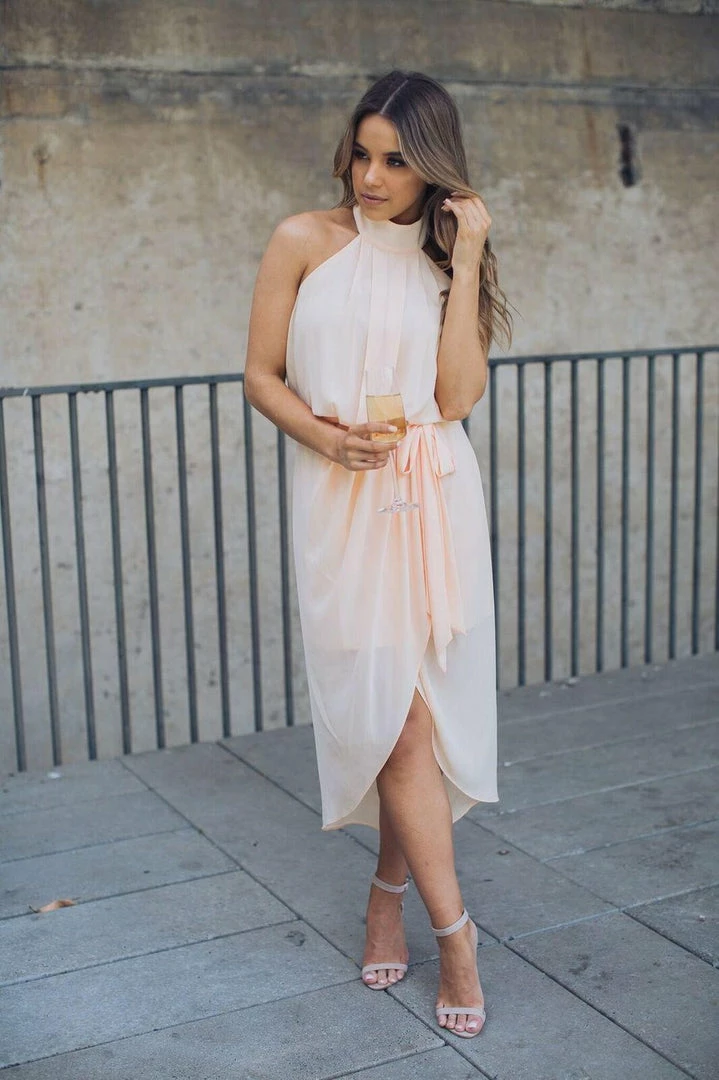 Esther Luxe Amaryllis Dress - Soft Peach 11 Esther Luxe Amaryllis Dress - Soft Peach