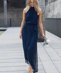 Esther Luxe DRESSES Amaryllis Maxi Dress - Navy