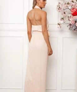 Esther Luxe Amaryllis Maxi Dress - Soft Peach DRESSES
