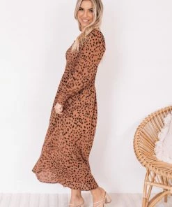 Dream House Ambra Dress - Rust Print