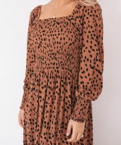 Dream House Ambra Dress - Rust Print
