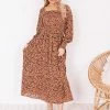 Dream House Ambra Dress - Rust Print