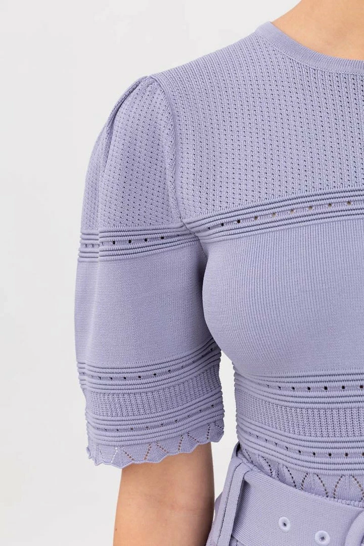 KEEPSAKE THE LABEL Bulletin Knit Top - Storm