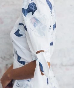 Desire OLD TEMPLATE Carmen Dress - White Floral CLOTHING 10 Desire OLD TEMPLATE Carmen Dress - White Floral CLOTHING