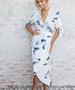 Desire OLD TEMPLATE Carmen Dress - White Floral CLOTHING 13 Desire OLD TEMPLATE Carmen Dress - White Floral CLOTHING