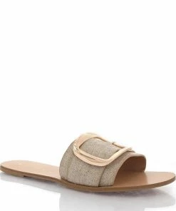 Billini Shoes Cayo Slides - Natural Linen