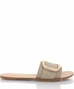 Billini Shoes Cayo Slides - Natural Linen