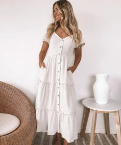 Style Box Casual Dresses Celie Dress - Beige