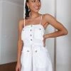 Into Fashion Zefa Playsuit - White