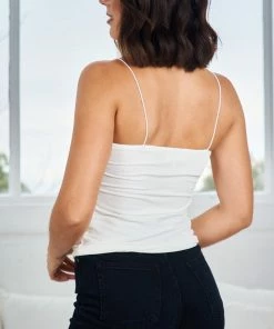 Maxim Maxim Charmaine Singlet - White 9 Maxim Maxim Charmaine Singlet - White