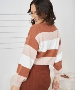 Style Box CLOTHING Cherette Knit - Rust Stripe 11 Style Box CLOTHING Cherette Knit - Rust Stripe