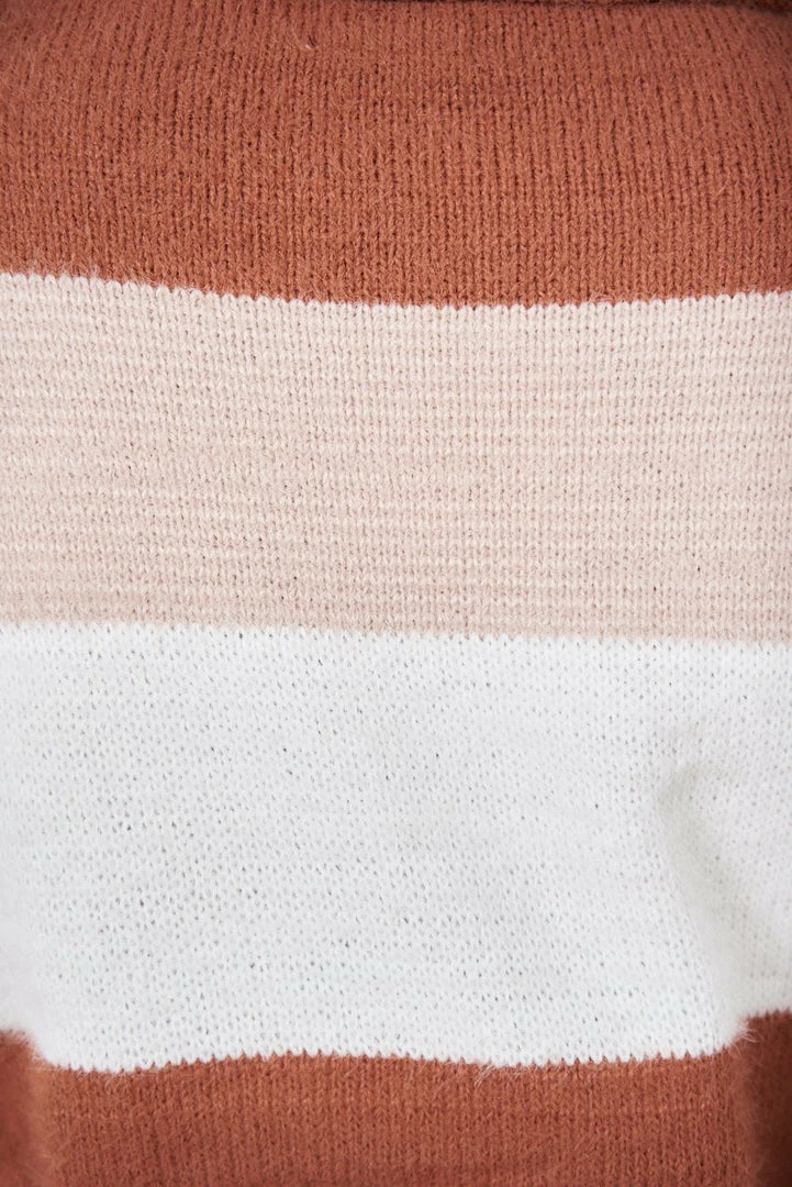 Style Box CLOTHING Cherette Knit - Rust Stripe 9 Style Box CLOTHING Cherette Knit - Rust Stripe