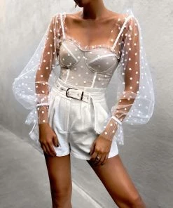 Runaway The Label (PremGroup) Chloe Top - White Spot