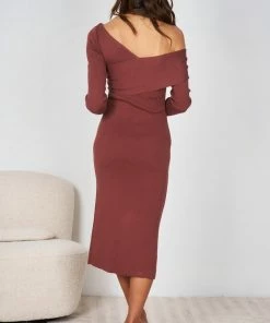 Dream House Claretta Dress - Dark Rust