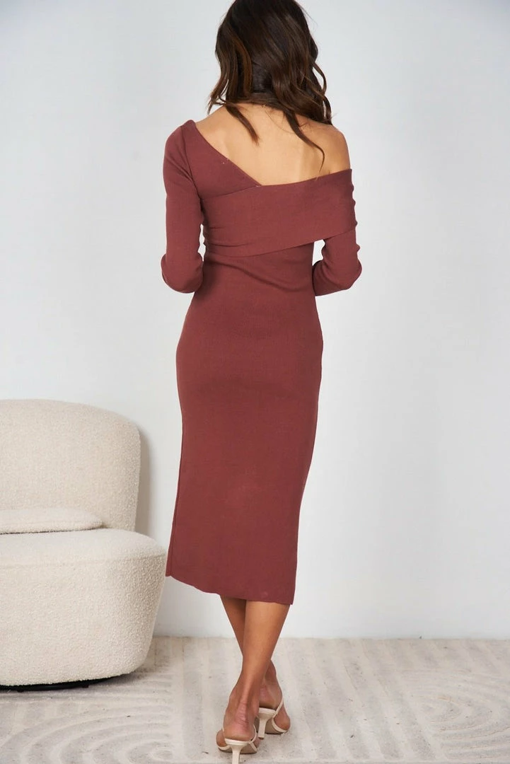 Dream House Claretta Dress - Dark Rust 4 Dream House Claretta Dress - Dark Rust