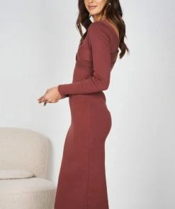 Dream House Claretta Dress - Dark Rust 9 Dream House Claretta Dress - Dark Rust