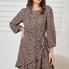 Miracle Fashion DRESSES Clarette Dress - Leopard Print