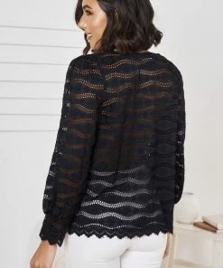 Miracle Fashion CLOTHING Clemantis Top - Black