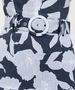 KEEPSAKE THE LABEL Title Mini Dress - Midnight Stencil Floral