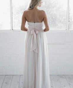 Esther Luxe Dahila Multi-Way Maxi Dress - Soft Peach DRESSES