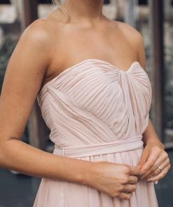 Esther Luxe Dahila Multi-Way Maxi Dress - Soft Peach DRESSES