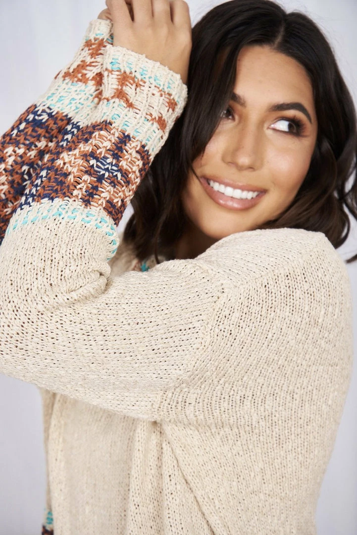 Miracle Fashion Didi Knit - Beige Print Jumpers & Sweaters 7 Miracle Fashion Didi Knit - Beige Print Jumpers & Sweaters