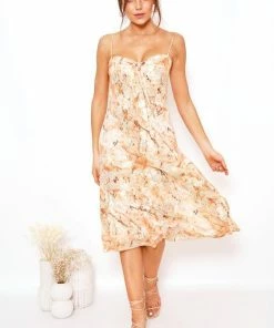 Trendy Gallery Ecology Dress - Peach Print DRESSES 7 Trendy Gallery Ecology Dress - Peach Print DRESSES