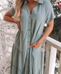 Style Box Emily Dress - Sage DRESSES