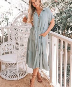 Style Box Emily Dress - Sage DRESSES