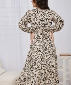 Pink Diamond Evette Dress - Leopard Print