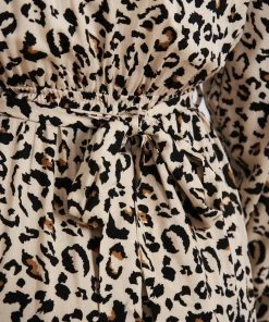 Pink Diamond Evette Dress - Leopard Print