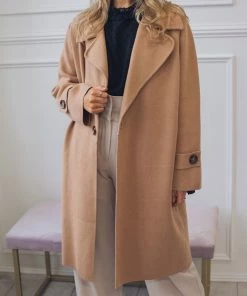 Sunny Girl Fireplace Coat - Camel CLOTHING