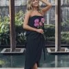 Esther Luxe Fleur Strapless Dress | Black 2 Esther Luxe Fleur Strapless Dress | Black
