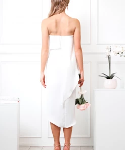 Esther Luxe DRESSES Fleur Strapless Dress - Ivory