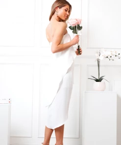 Esther Luxe DRESSES Fleur Strapless Dress - Ivory