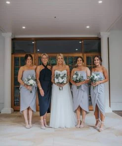 Esther Luxe DRESSES Fleur Strapless Dress - Silver 32 Esther Luxe DRESSES Fleur Strapless Dress - Silver