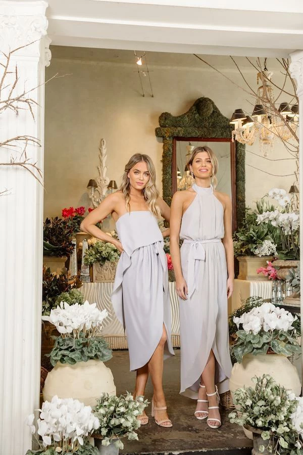 Esther Luxe DRESSES Fleur Strapless Dress - Silver 10 Esther Luxe DRESSES Fleur Strapless Dress - Silver