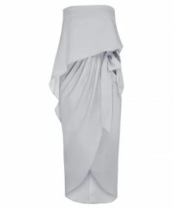 Esther Luxe DRESSES Fleur Strapless Dress - Silver 28 Esther Luxe DRESSES Fleur Strapless Dress - Silver