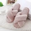 Alibaba Footwear Fluffy Slippers - Dusty Blush