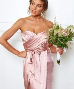 Esther Luxe Frangipani Dress - Blush DRESSES