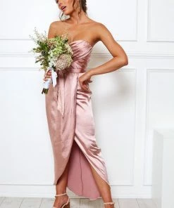 Esther Luxe Frangipani Dress - Blush DRESSES